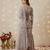 Off white floral printed pure cotton kurta set for women