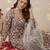 Off white floral printed pure cotton kurta set for women