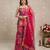 Pink floral printed pure cotton kurta set for women