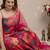 Pink floral printed pure cotton kurta set for women
