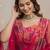 Pink floral printed pure cotton kurta set for women