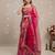 Pink floral printed pure cotton kurta set for women