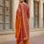 Red floral printed pure cotton kurta set for women