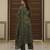 Green floral printed pure cotton kurta set for women