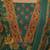 Green floral printed pure cotton kurta set for women