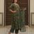 Green floral printed pure cotton kurta set for women