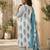Off white floral printed pure cotton kurta set for women