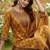 Yellow floral printed pure cotton kurta set for women
