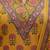 Yellow floral printed pure cotton kurta set for women