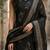Black floral printed pure cotton kurta set for women