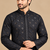 Black Trending Heavy Rayon Lakhnavi Sequin Thread Work Ethnic Festive Wear Kurta With Pyjama
