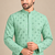 Light Green Trending Heavy Rayon Lakhnavi Sequin Thread Work Ethnic Festive Wear Kurta With Pyjama