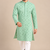 Light Green Trending Heavy Rayon Lakhnavi Sequin Thread Work Ethnic Festive Wear Kurta With Pyjama