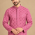 Dusty Pink Trending Heavy Rayon Lakhnavi Sequin Thread Work Ethnic Festive Wear Kurta With Pyjama