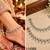 White mehandi-plated agate stone anklets