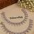 Baby pink mehandi-plated agate stone anklets