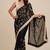 Premium space satin saree with sequin work blouse