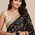Premium space satin saree with sequin work blouse