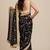 Premium space satin saree with sequin work blouse