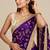 Luxury space satin saree with sequin embellishment