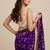 Luxury space satin saree with sequin embellishment
