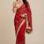Stylish space satin saree with sequin detailing