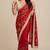 Stylish space satin saree with sequin detailing