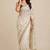 Festive space satin saree with contrast blouse