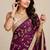 Glamorous space satin saree with sequin work