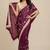 Glamorous space satin saree with sequin work