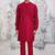 Buy red cotton pathani kurta pajama set