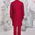 Buy red cotton pathani kurta pajama set