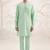 Buy sea green cotton pathani kurta pajama set