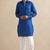 Buy blue cotton pathani kurta pajama set