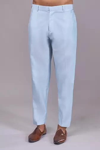Buy sky blue pure cotton pathani kurta pajama set