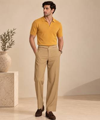 Beige malai cotton pant 1