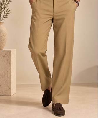 Beige malai cotton pant 4