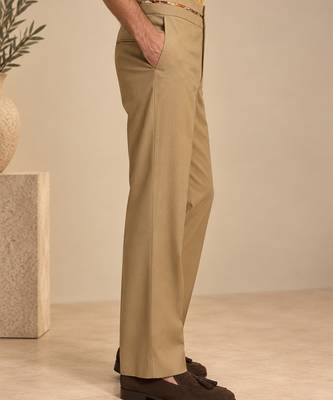 Beige malai cotton pant 5