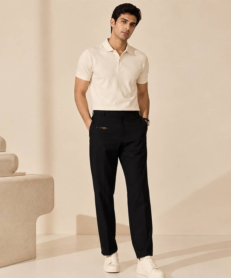 Black malai cotton pant