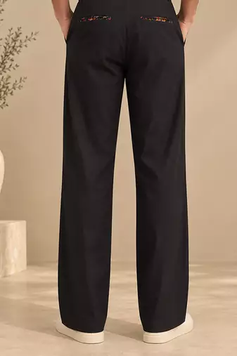 Black malai cotton pant
