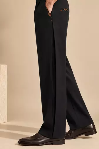 Black malai cotton pant