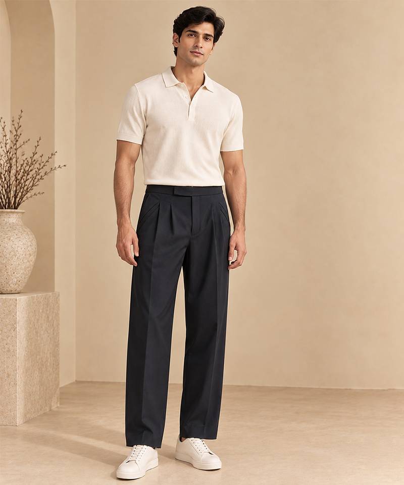 Black malai cotton pant