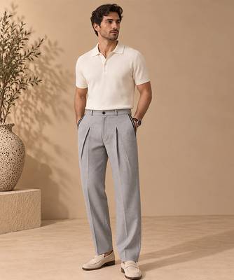 Silver grey malai cotton pant 1