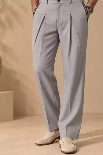 Silver grey malai cotton pant