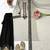 grey color thread work rayon satin kurta palazzo set