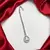 Silver Tone CZ Maang Tikka, Minimalist Bridal Forehead Pendant