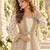 Off white chinon readymade anarkali suit with embroidery & sequence work