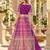 Purple&Rani Georgette Semi Stitched Lehenga Choli with Embroidery & Diamond Work
