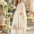 White chinon readymade suit with embroidery & sequence work