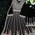 Black chinon readymade suit with embroidery & sequence work